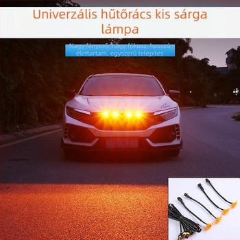 LED kis sárga nappali fény off-road pickup elülső honeycomb rács dekoratív világítás