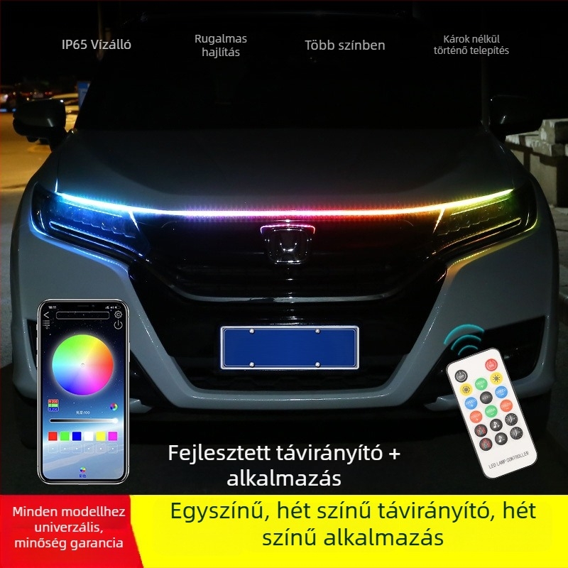 LED nappali fény autóhoz PVC burkolatban, 12V, 10W, IP65