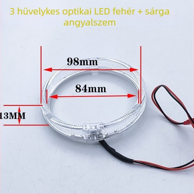 LED Angyali szemek fényvezetővel, 2,5 hüvelykes lencsével, 3.0, dekoratív nappali világítás