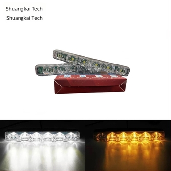 Autó LED indexlámpa, 6 LED, harpoon-stílus, 12V, 0.67A, 8W, Shuankai