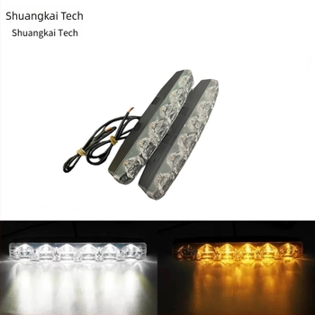Autó LED indexlámpa, 6 LED, harpoon-stílus, 12V, 0.67A, 8W, Shuankai