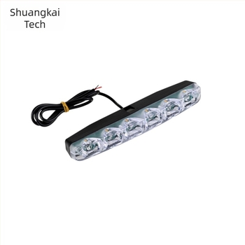 Autó LED indexlámpa, 6 LED, harpoon-stílus, 12V, 0.67A, 8W, Shuankai