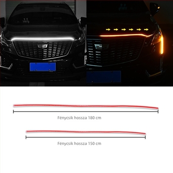 Motorháztető LED nappali fények – ultra-fényes világítócsík több üzemmóddal és indexszel