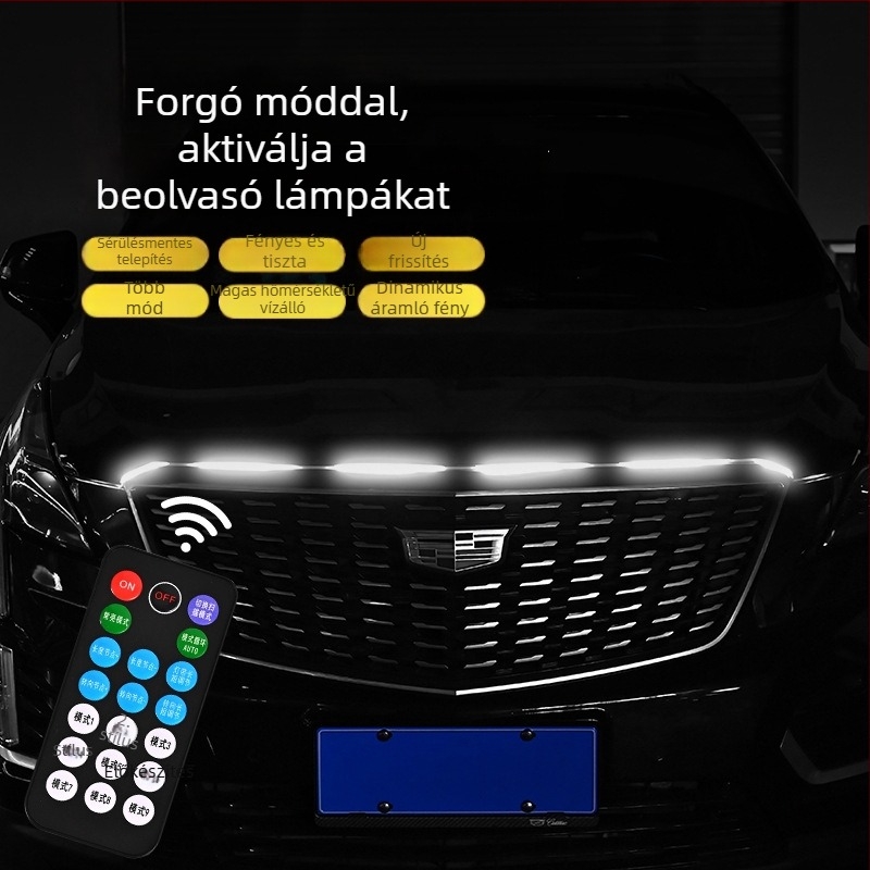 Motorháztető LED nappali fények – ultra-fényes világítócsík több üzemmóddal és indexszel