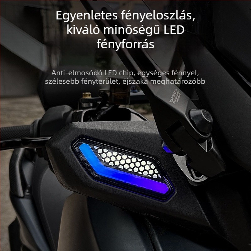Yamaha XMAX250/300 számára nappali fényes irányjelző készlet, LED, 12V, ABS+LED, Modell HPMP-D031