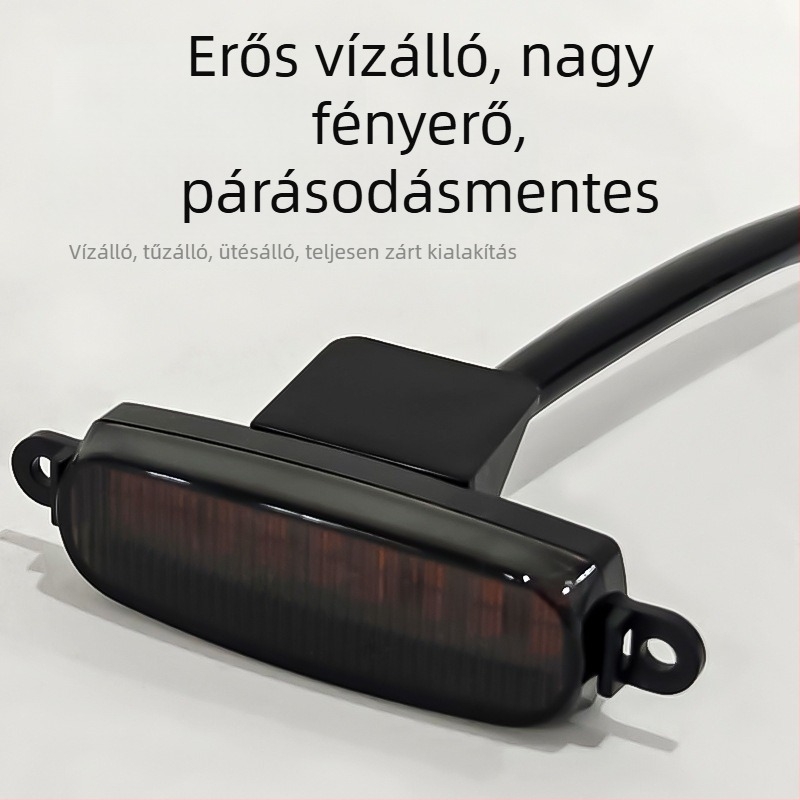 18-LED autó első grill világítása, füstös fekete kivitel, off-road LED segéd ködlámpa sárga jelzőfénnyel