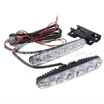 Daywalker 6-LED nappali fény autóhoz, vízálló, nagy teljesítményű ultra fényes LED, 12V