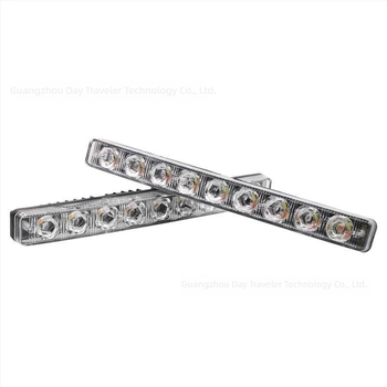 Daywalker 6-LED nappali fény autóhoz, vízálló, nagy teljesítményű ultra fényes LED, 12V