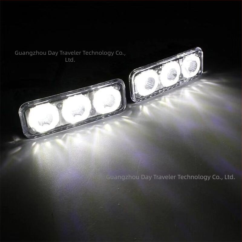 Daywalker 6-LED nappali fény autóhoz, vízálló, nagy teljesítményű ultra fényes LED, 12V