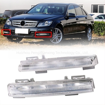 Mercedes-Benz DRL első lökhárítós fénycső – ABS, kompatibil W204/W212/C250/C280/C350/E350 modellek, A2049068900/A2049069000, élettartam 100000 óra