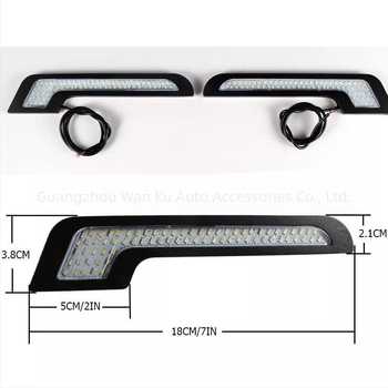 Autó LED nappali menetfény — alumínium + LED, 12V, 33W, élettartam 30 000 óra, Modell: 7- alakú 3014