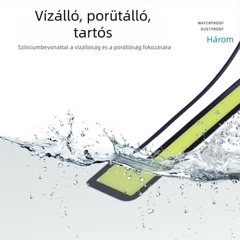 Autó LED L‑alakú DRL COB 800lm, 12V, 4.5W, vízálló, univerzális, L‑alakú ködlámpa dekoráció