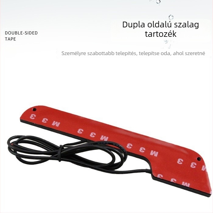 Autó LED L‑alakú DRL COB 800lm, 12V, 4.5W, vízálló, univerzális, L‑alakú ködlámpa dekoráció