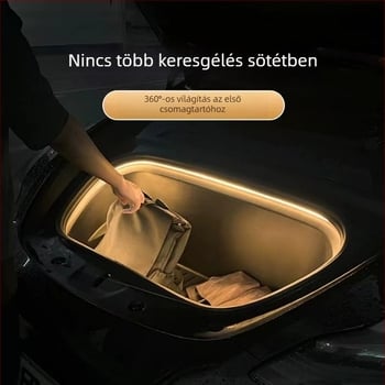Model 3/Y első csomagtartó környezeti lámpa burkolat, szilikon, károsodásmentes telepítés