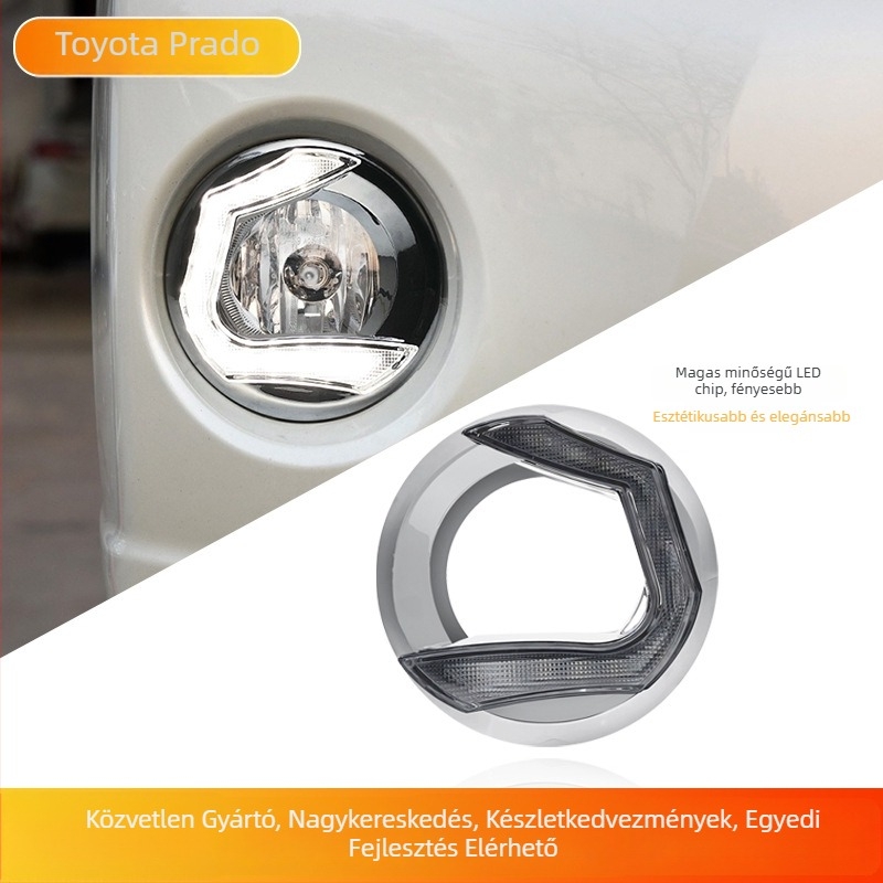 Toyota Prado 2014–2017 nappali menetfények | Pilot kétszínű DRL, 5000 lm, 12V, 50 000 óra