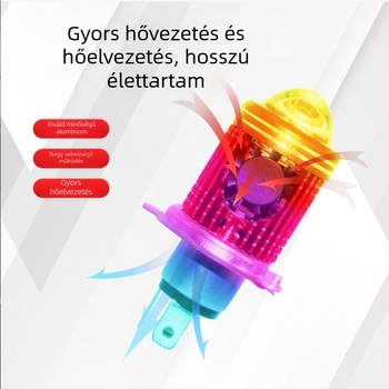 H4-es motorkerékpár fényszóró két karmokkal, LED spotlámpa, beépített fisheye lencsével, kettős fényű elektromos jármű felújításához