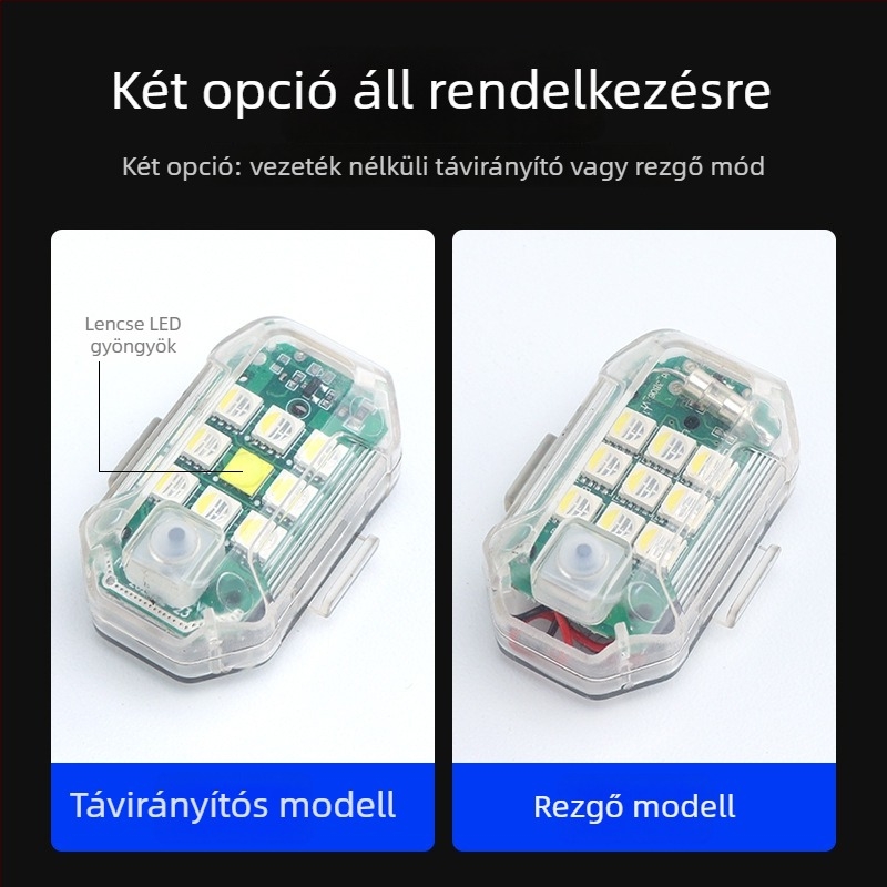 LED strob fény motorkerékpárokhoz és elektromos járművekhez, repülőgép-stílusú világítás, kerékpár hátsó lámpa, pilóta fény autó-módosításokhoz