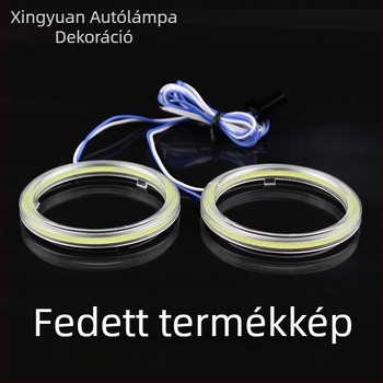 COB Angyalszem LED világítás autóhoz és motorkerékpárhoz, nappali fények, ködfény, kürt hang, Demon Eye
