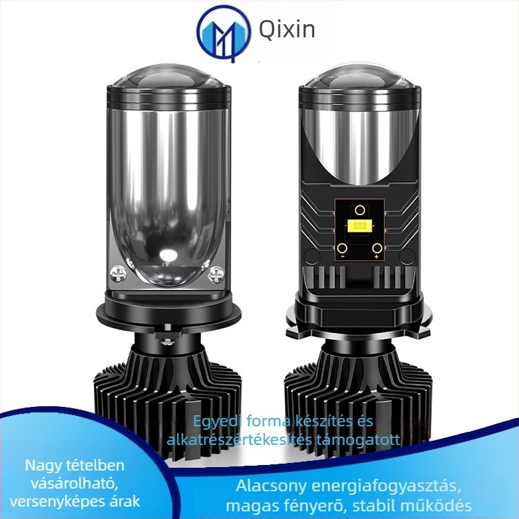 Y9 autó LED főfény, 55W, 9–36V, 8000 lm, IP67, alumínium ötvözet ház