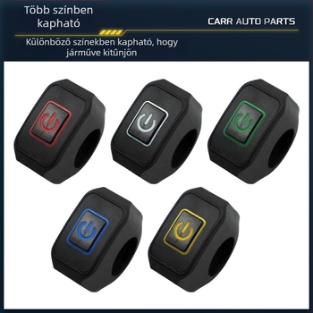 Elektromos járművek és motorkerékpárok első világítása, kürt, előzéshez világító fény, gyújtó spotlámpa, többfunkciós önzáró tápellátás kapcsoló kiegészítő