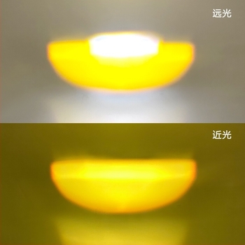 Motorkerékpár LED fényszóró kettős lencsével, H4/H6 modell, 12-80V, 8W, 960lm
