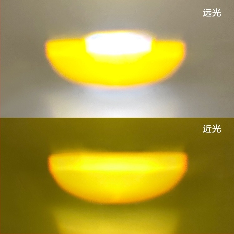 Motorkerékpár LED fényszóró kettős lencsével, H4/H6 modell, 12-80V, 8W, 960lm