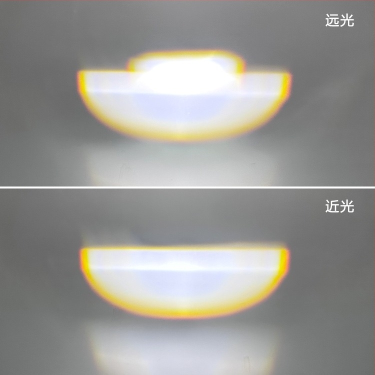 Motorkerékpár LED fényszóró kettős lencsével, H4/H6 modell, 12-80V, 8W, 960lm