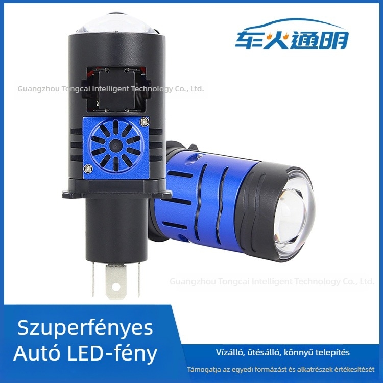 H4 motorkerékpár LED-fényszóró, 58W, 12-80V, IP67, 3000 lm