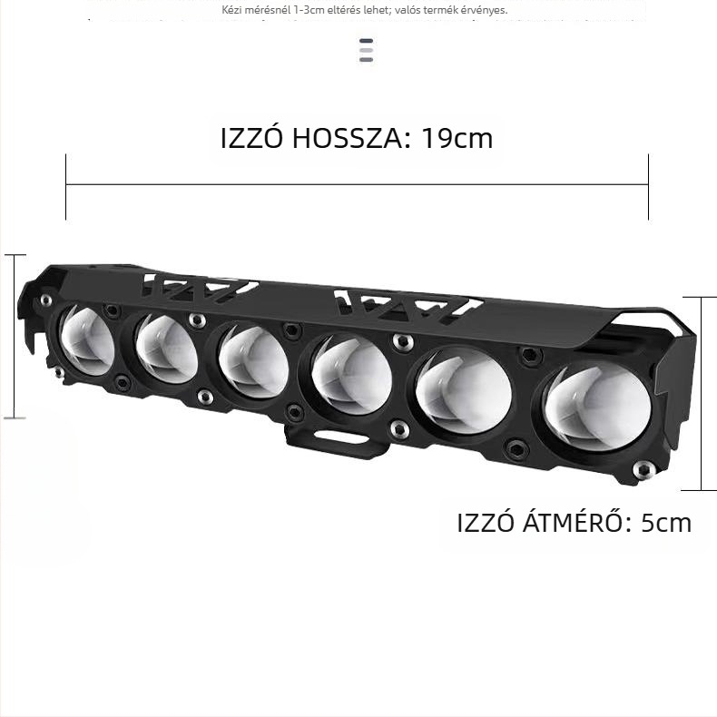 Motorkerékpár LED projektoros fényszóró - alumínium ötvözet, 12-85V, 5064 LED, Guang Zhi Wang Xin