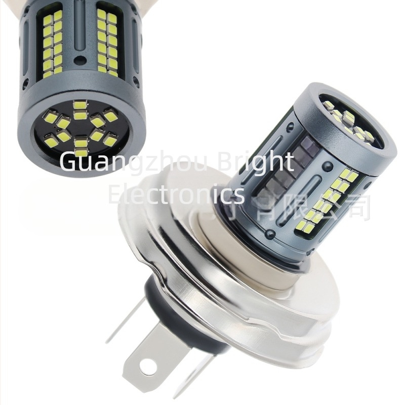 Motorkerékpár LED fényszóró H4/P45T (P43T) kompatibilitással, 84SMD, 42W, 9-50V, 1200LM