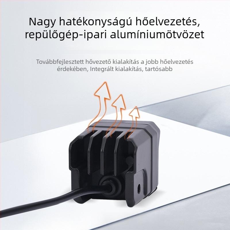Motorkerékpár LED külső fényszóró, vízálló, kettőszínű fény a távolsági és a közel fényhez, széles feszültségtartomány