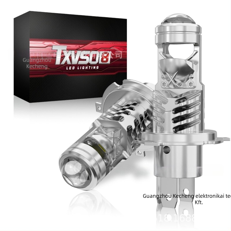 TXVSO8 dupla lencsés H4 LED fényszóró motorkerékpárok és járművek számára - CSP fényforrás, 70W, 12V, 40 000 lm
