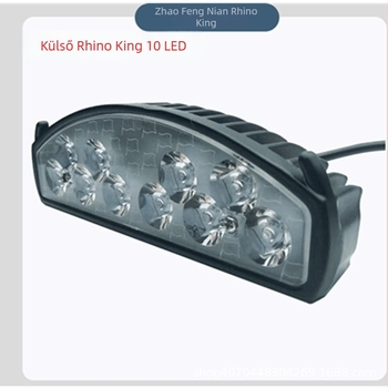 Külső LED lámpa elektromos motorkerékpárhoz, Rhino King nagy fényerősségű reflektor, első lámpa módosítás