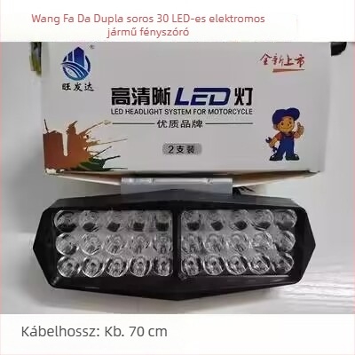 Külső LED lámpa elektromos motorkerékpárhoz, Rhino King nagy fényerősségű reflektor, első lámpa módosítás