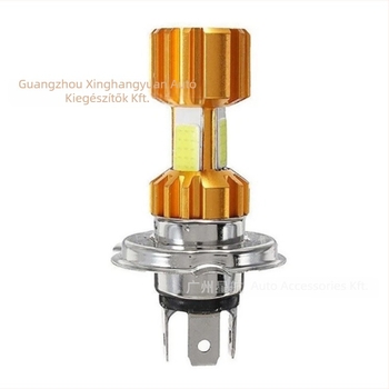 Motorkerékpár LED elsőfényszóró H4, COB háromoldalas, 18W, 12V, 300 lm