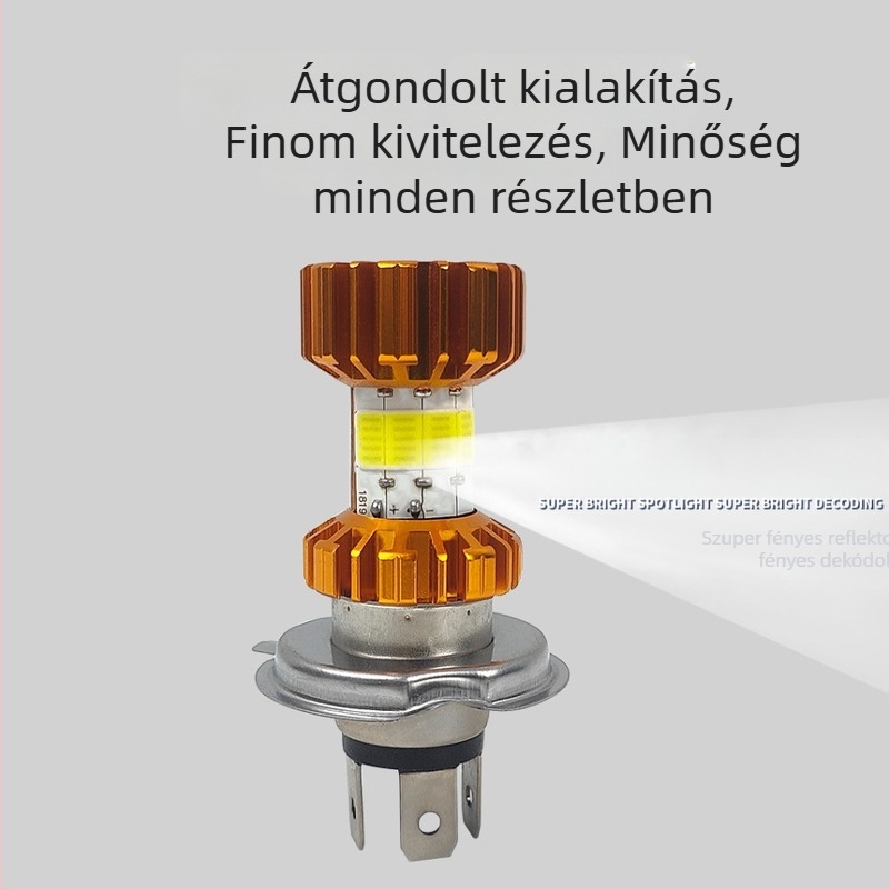 Fejlesztett nyolcszögletű LED elsőfényszóró elektromos járművekhez – motorkerékpár és robogó elülső LED lámpa, hosszú és rövid fénnyel