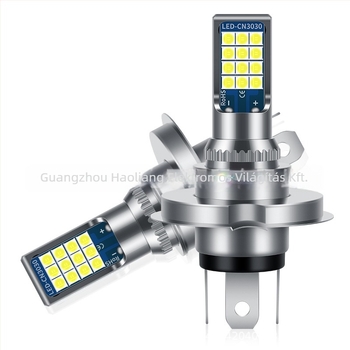 LED motorkerékpár fényszóró H4 P15D BA20D, 12V DC, 1W, 800 lm, 50 000 óra élettartam