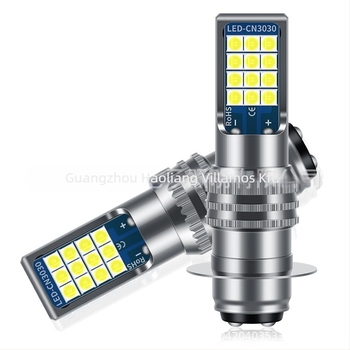 LED motorkerékpár fényszóró H4 P15D BA20D, 12V DC, 1W, 800 lm, 50 000 óra élettartam