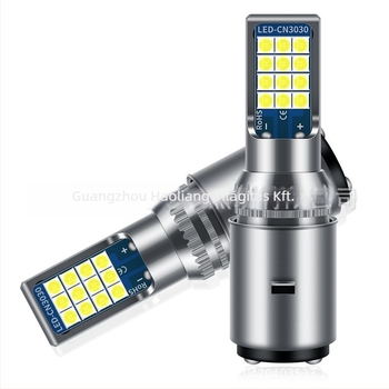LED motorkerékpár fényszóró H4 P15D BA20D, 12V DC, 1W, 800 lm, 50 000 óra élettartam