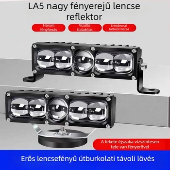 Autó LED lézerreflektor, 12–24V, vízálló, ultra‑fényes első fényszóró autókhoz, teherautókhoz és elektromos járművekhez