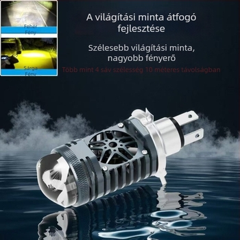 Univerzális H4 kétlencsés, 55W közvetlen csatlakozású, nagy fényerejű reflektor autók és motorkerékpárok számára