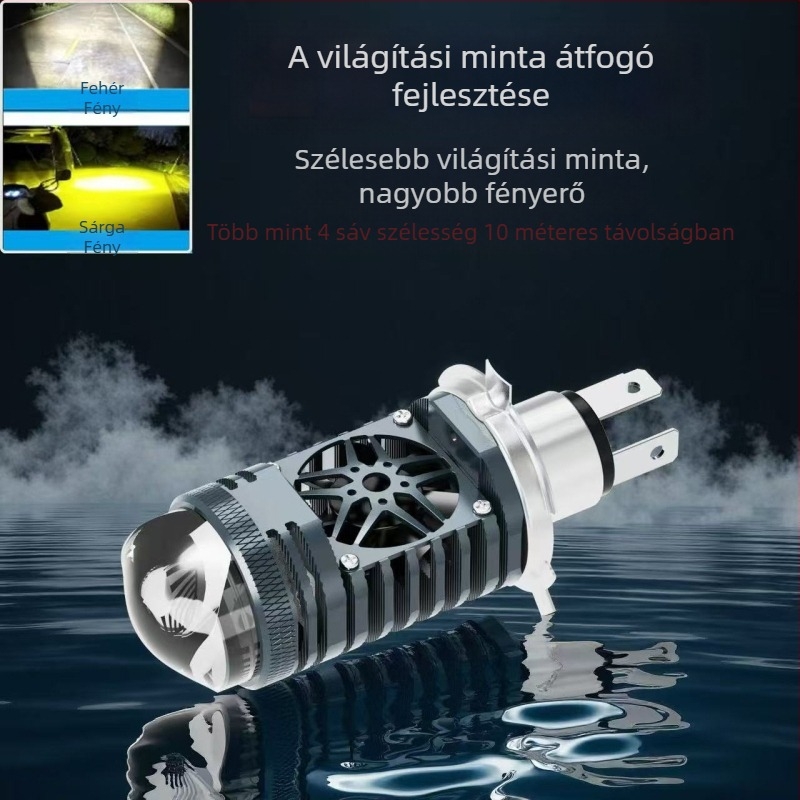 Univerzális H4 kétlencsés, 55W közvetlen csatlakozású, nagy fényerejű reflektor autók és motorkerékpárok számára