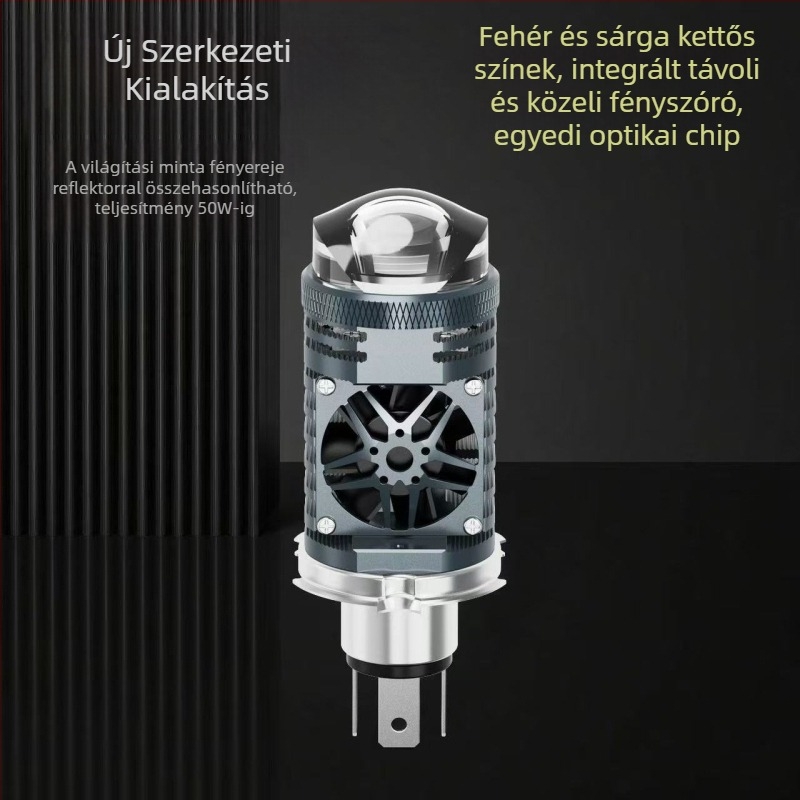 Univerzális H4 kétlencsés, 55W közvetlen csatlakozású, nagy fényerejű reflektor autók és motorkerékpárok számára