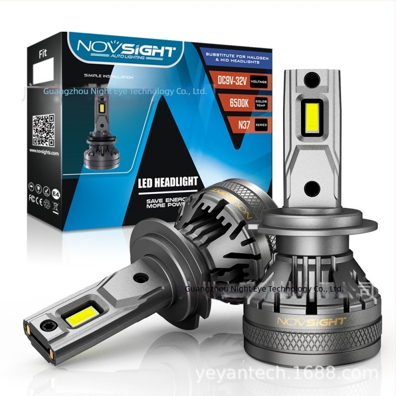 N37 LED fényszórók autókhoz és motorkerékpárokhoz, 60W, 22000 lm páronként