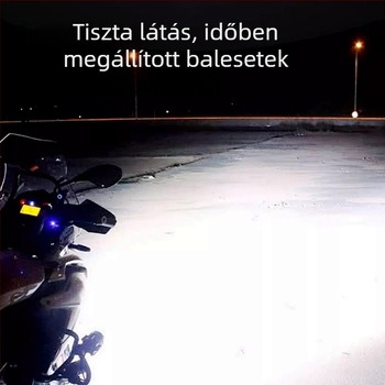 LED motorkerékpár spotlámpa elektromos háromkerekűhöz, 24W, 2400 lm, IP67, alumínium ház, vetítő lencse, modell U7