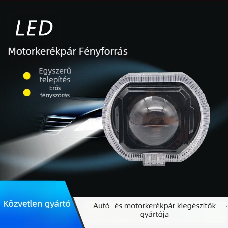 LED motorkerékpár elsőfényszóró Hp-u184-01, 12V, 15W, 5000 lm, IP68