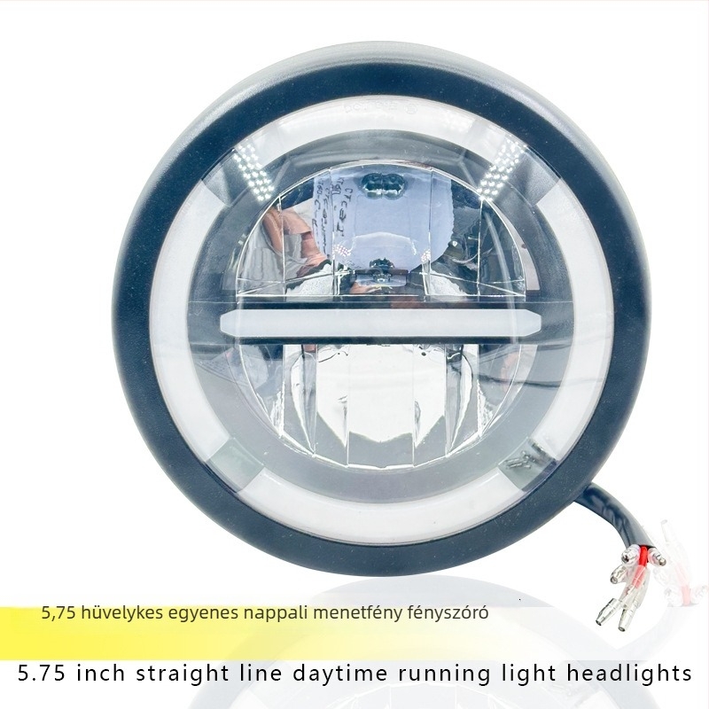 Motorkerékpár LED fényszóró, 5,75 hüvelykes kör, nappali fény, magas- és alacsony fényerő