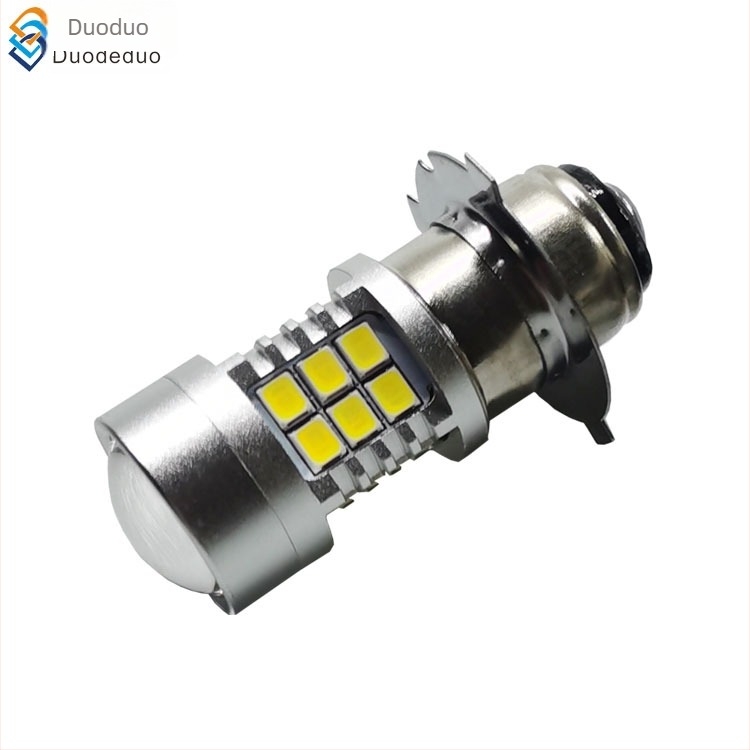 LED motorkerékpár fényszóró P15D-25-3, 2835 LED-ek, 30 LED, nagy fényerő, 6-30V állítható feszültség, kompatibilis H6M, P15D-25-3, P26S, 1156, BA15D, BA20D, P45T