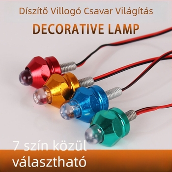 Motorkerékpár rendszám LED spotlámpa, 2W, 12V, alumínium, modell Spotlight, márka Zhi Guangyang
