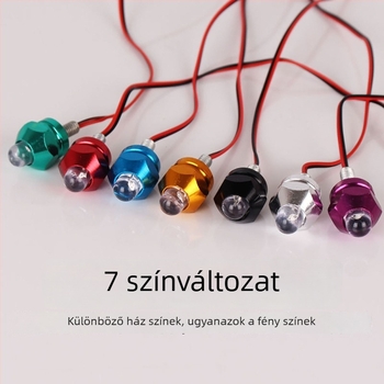 Motorkerékpár rendszám LED spotlámpa, 2W, 12V, alumínium, modell Spotlight, márka Zhi Guangyang